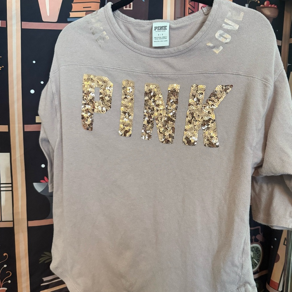 Victoria's Secret 3/4 with Gold Sequin Logo